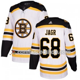 Adidas Maillot de Hockey Boston Bruins Jaromir Jagr 68 2017-2018 Blanc Authentic - Femme